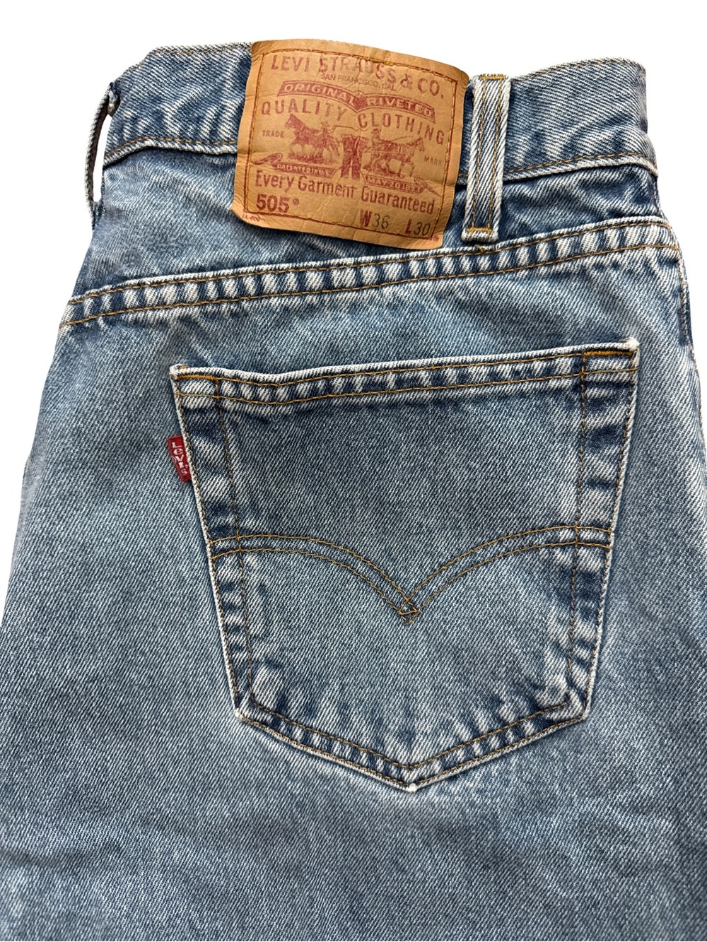 Vintage 505 Levi’s Men’s Jeans Size 36x30 Reg Fit Straight Leg Medium Wash Denim